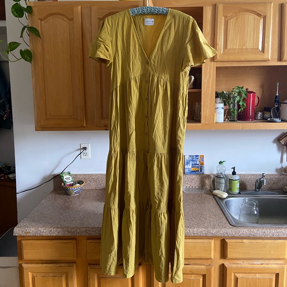 OFFON Clothing tiered maxi dress